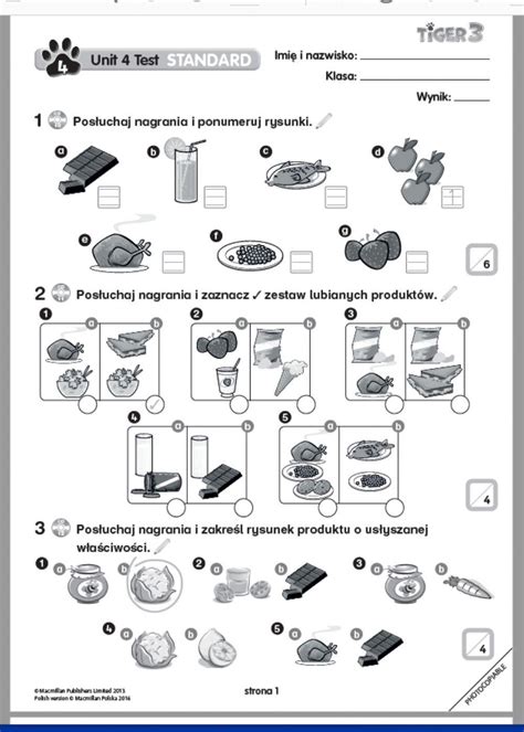 Tiger 3 Unit 4 Test 1 Online Exercise For Live Worksheets