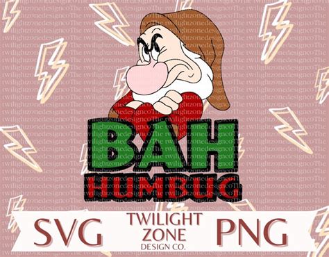 Bah Humbug SVG Easy Cut File For Cricut Layered By Colour PNG Colour