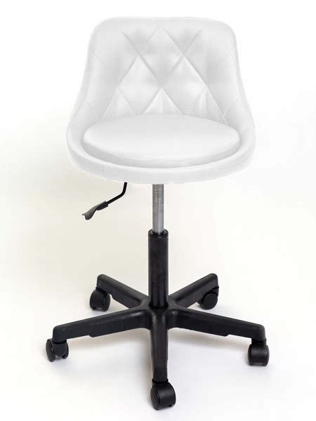 Стул мастера Ромб, на колесах пластик Masscomplekt, белый купить на ...