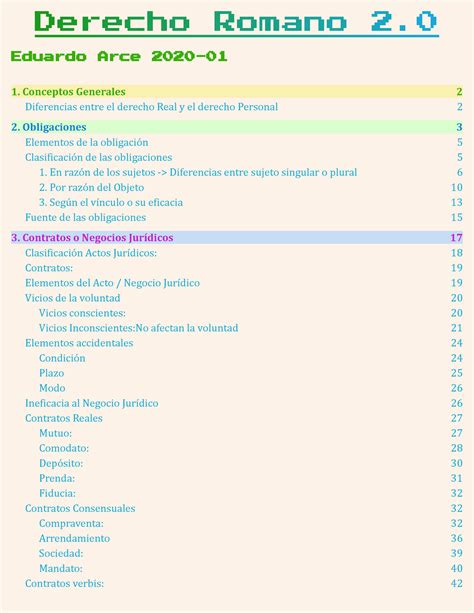 Apuntes Completos De Derecho Romano Eduardo Arce