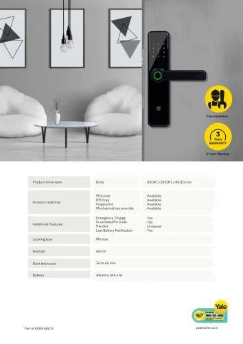 Mortise Yale Ydme Nxt Smart Lock At Rs In Mumbai Id