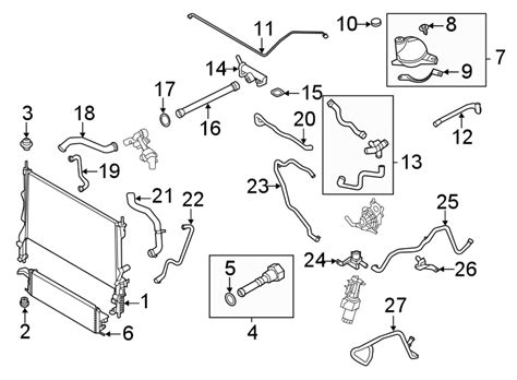 2020 Ford Transit 250 Engine Coolant Overflow Hose Lower 3 5