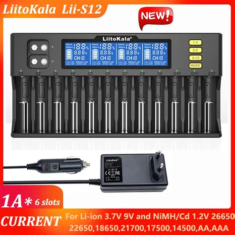 Liitokala Carregador De Bateria Inteligente Lii S12 Lii 600 Lii 500 PD2