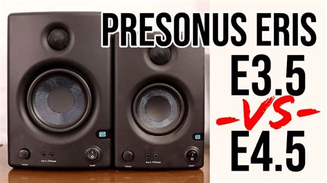 Presonus Eris E Vs E Nearfield Monitor Review Youtube