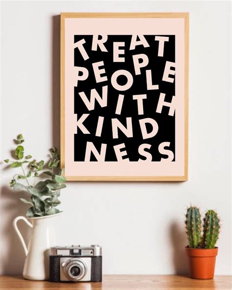 Harry Styles Poster Print Treat People With Kindness Tpwk Gifts