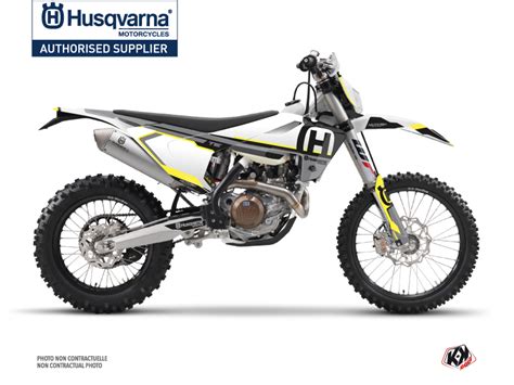 Kit Déco Moto Cross Nova Husqvarna 125 TE Noir Kutvek Kit Graphik