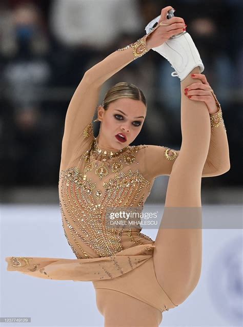 Belgiums Loena Hendrickx Performs During The Womens Free Skating