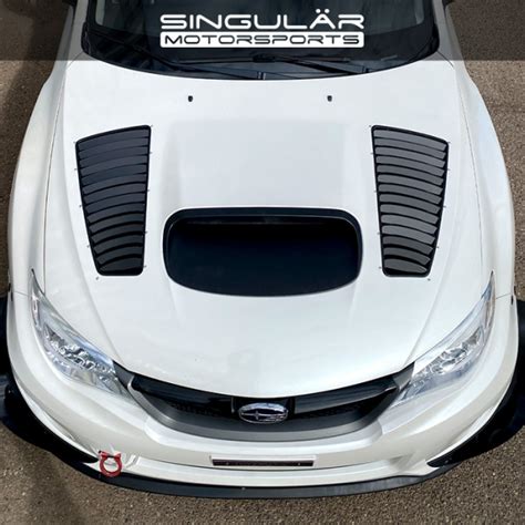 Singular Motorsports Hood Louvers Subaru 04 07 Wrx And Sti Singular