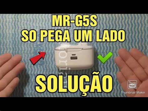 Fone Tws Mr G S So Funciona Um Lado Solu O Youtube