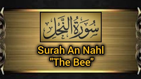 Surah An Nahl The Bee Surah Qirat Tilawatequran Trending