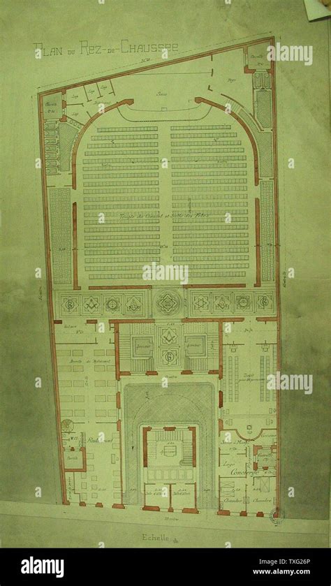 Les Plans Du Grand Orient De France Rez De Chauss E Originaux