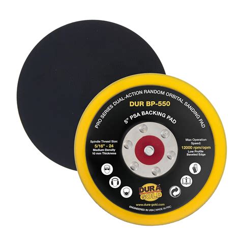 Dura Gold Pro Series Psa Da Sander Backing Plate Pad Flexible Low