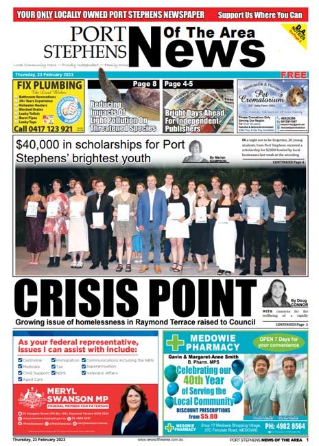 Port Stephens News Of The Area 23 February 2023 News Of The Area