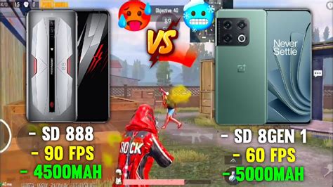 RED MAGIC 6 PRO VS ONE PLUS 10 PRO PUBG TDM TEST ANDROID 90 FPS VS