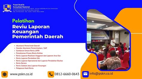 Pelatihan Reviu Laporan Keuangan Pemerintah Daerah Pusat Studi