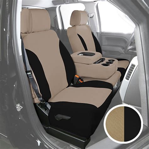 For Kia Soul 14 16 Saddleman NeoSupreme 2nd Row Tan W Black Custom Seat