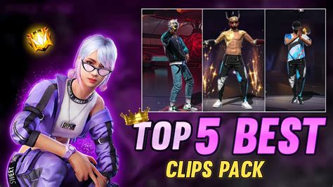 Top Best Clips Pack For Editing Free Fire Emote Clip For