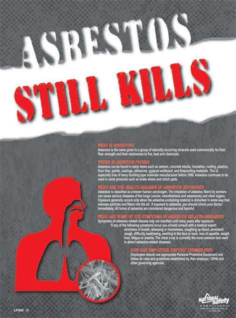 Asbestos Still Kills Safety Poster Osha Safety Manual