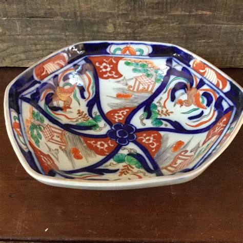 Antique Japanese Handpainted Arita Imari Meiji Period Etsy