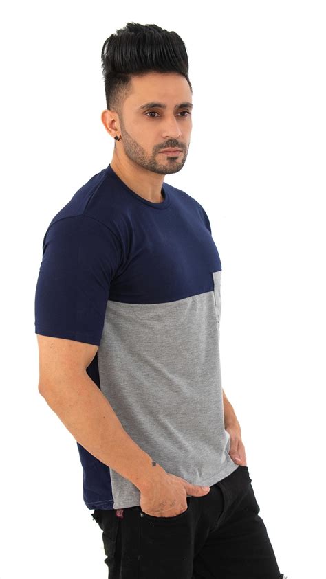 Buy Skyben Branded Half Sleeves T Shirt For Men In Poly Cotton Fabric