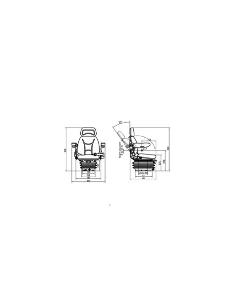 TS40000GP Asiento Textil Suspensión Mecánica 48x85 8x 49 5 cm