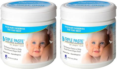 Triple Paste Diaper Rash Cream Hypoallergenic Medicated Ointment For