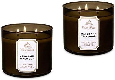 Amazon Bath Body Works White Barn Mahogany Teakwood Scented