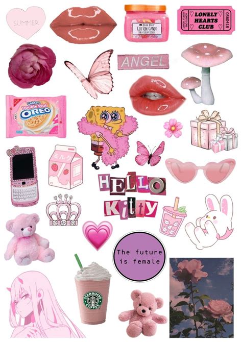 Pink Sticker Printable Aesthetic In 2023 Sticker Art Aesthetic