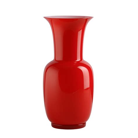 Venini Opalino Vases Red Artedona