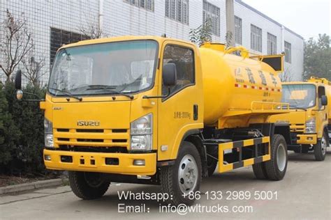 Isuzu Elf P Liter To Liters Vacuum Sewage Suction Truck