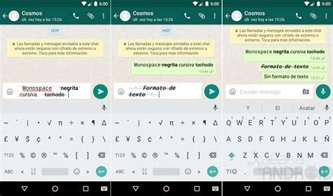 C Mo Usar Negrita Cursiva Subrayado Y Otra Fuente De Texto En Whatsapp