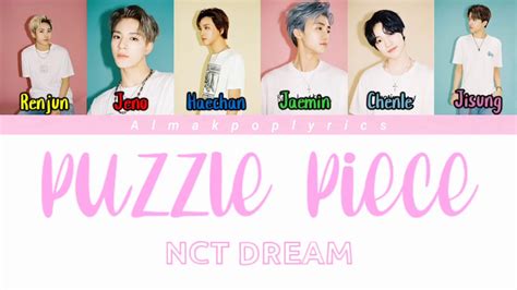 NCT DREAM Puzzle Piece Han Rom Indo Color Coded Lyrics Lirik