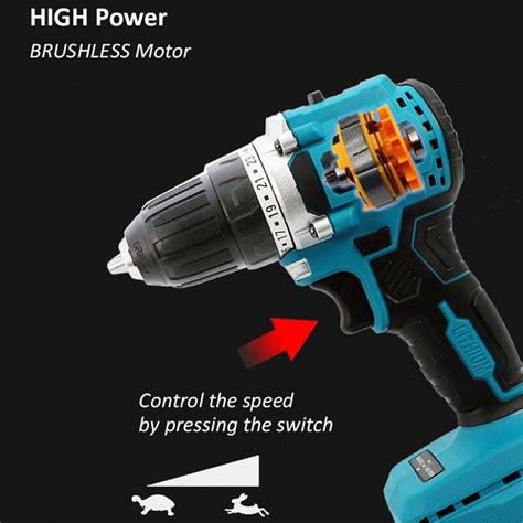 Bare Tool 20v Brushless Cordless Drill Industrial Pistol Drill