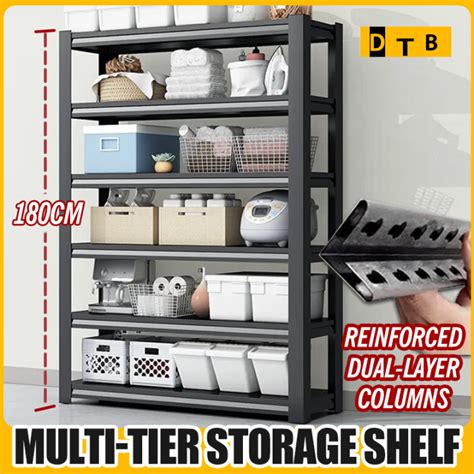 Sg Ready StockAdjustable Heavy Duty Shelf Storage Rack Organizer