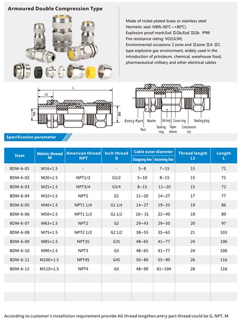 Double Compression Cable Gland Manufacturer & Supllier in China