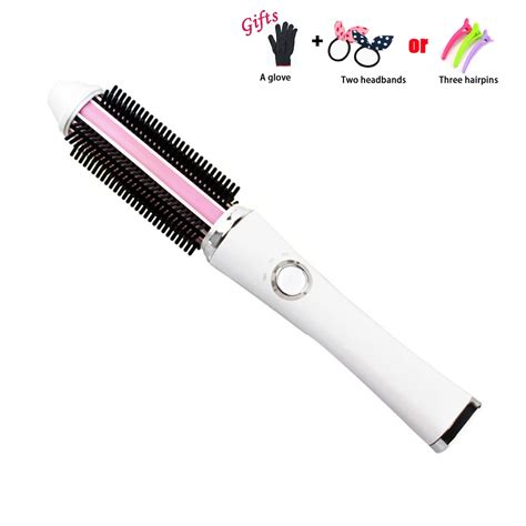 Wireless USB Rechargeable Hair Straightener Curler Cordless Hair Irons Styling Curling Tool Hot ...