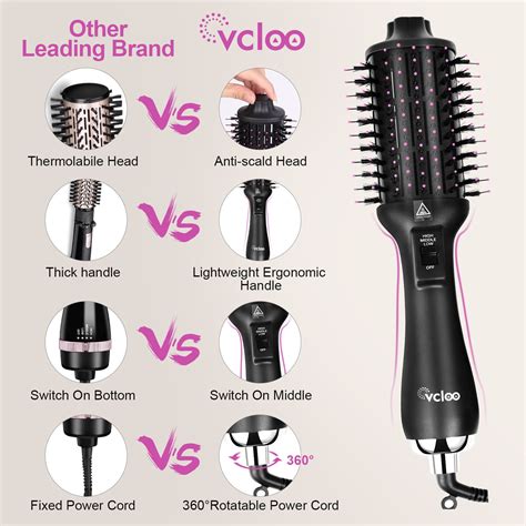 4 In 1 Hair Dryer Brush Hot Air Negative Ion Women One Step Styler Set ...