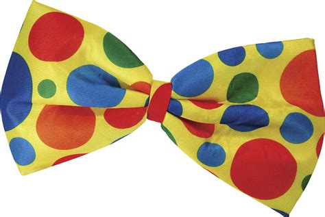 Jumbo Clown Foam Bowtie Comedy Costume Accessory Yellow Big Colorful