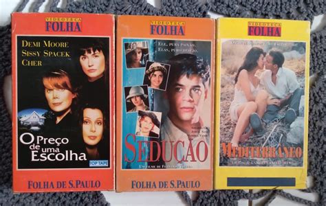 Filmes em VHS Videoteca Folha Faça um lote 10 fitas Casa do