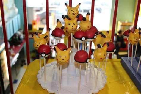 Pikachu And Pokeball Cake Pops Pokeball Cake Pops Culinary Arts