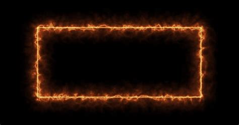 Persegi Panjang Merah Kuning Menyala Pada Latar Belakang Hitam Persegi ...