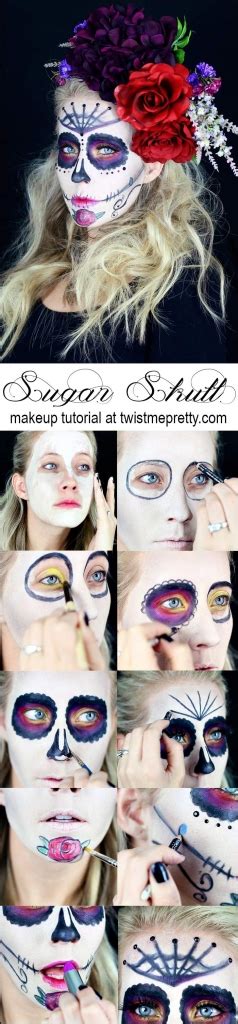 Sugar Skull Makeup Tutorial for Beginners - Twist Me Pretty