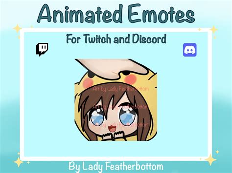 Animated Emote Girl With Hoodie Head Pat For Twitch And Discord Etsy Uk