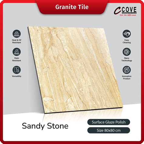 Jual Cove Granite Tile Sandy Stone X Granit Kramik Lantai Dinding