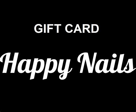 T Card Happy Nails