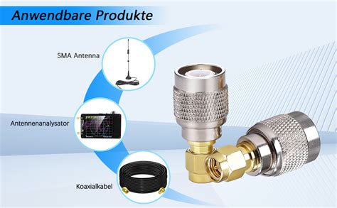 TUOLNK SMA Auf TNC Adapter SMA Stecker Auf TNC Stecker Koaxialstecker