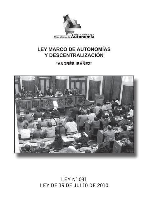 Ley Marco de Autonomías y Descentralización PDF