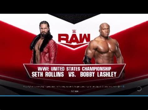 Seth Rollins Vs Bobby Lashley WWE 2K22 Matches YouTube