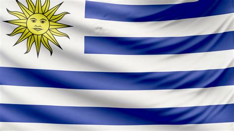 Realistic Uruguay Flag In Stunning 4k Stock Motion Graphics Sbv