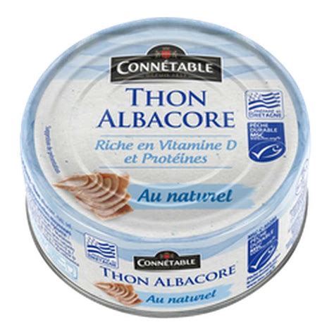 Thon Albacore Entier Au Naturel Connetable 112 G La Belle Vie